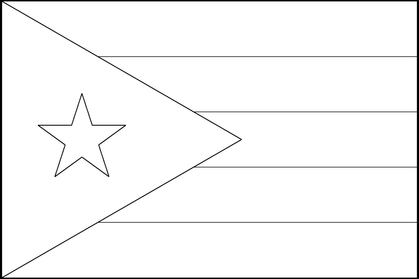 Flag Of Puerto Rico Printable Customize and Print